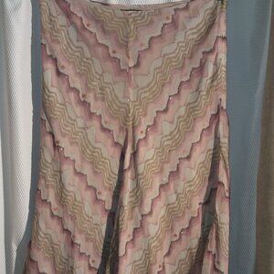 100% Silk Skirt fit and flare midi